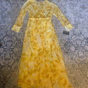 NWT gold/ yellow Maxi dress